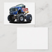 Carte De Correspondance Camion monstre de dessin animé (Devant / Derrière)