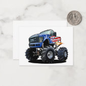 Carte De Correspondance Camion monstre de dessin animé (Devant/Arrière en situation)