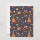 Carte De Correspondance Camping Fire Outdoor Adventure & Marshmallows (Dos)