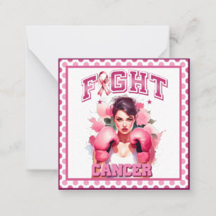 Carte De Correspondance Cancer du sein rose et relativement floral