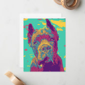 Carte De Correspondance Cane Corso italien mastiff (Devant/Arrière en situation)