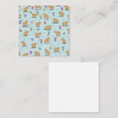 Carte De Correspondance Capybara et mushroom pattern (Devant / Derrière)