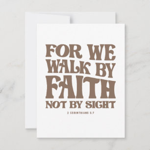 Carte De Correspondance Car Nous Marchons Par La Foi Pas Par Vue 2 Corinth