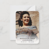 Carte De Correspondance Cardinal Photo Sympathy Funeral Card (Dos)