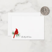 Carte De Correspondance Cardinal rouge personnalisé (Devant/Arrière en situation)