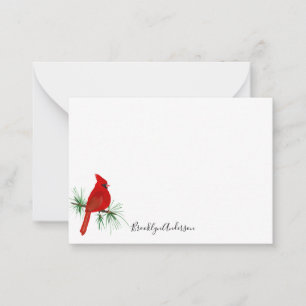Carte De Correspondance Cardinal rouge personnalisé