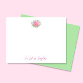 Carte De Correspondance Carnation rose Janvier Fleur de naissance