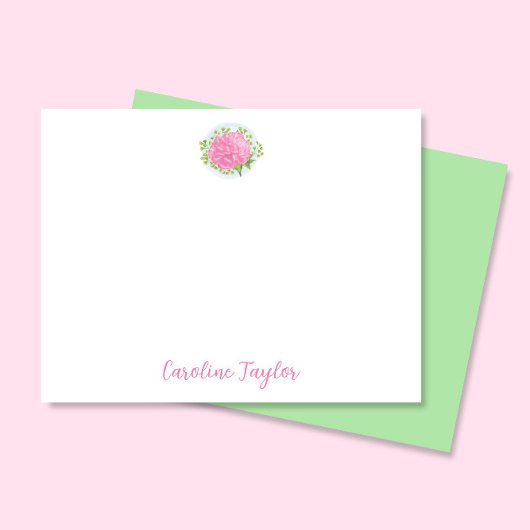 Carte De Correspondance Carnation rose Janvier Fleur de naissance