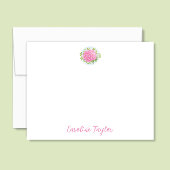 Carte De Correspondance Carnation rose Janvier Fleur de naissance
