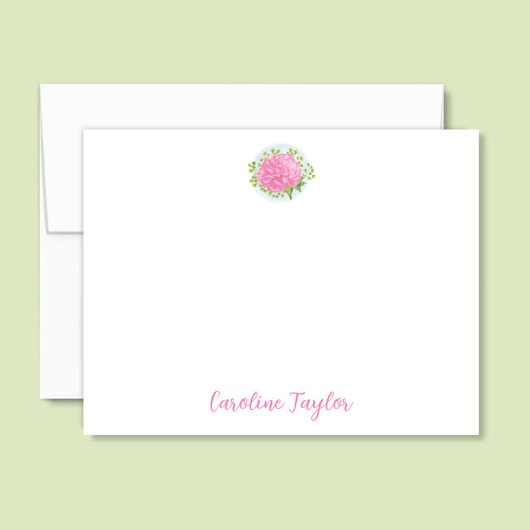Carte De Correspondance Carnation rose Janvier Fleur de naissance Papeteri