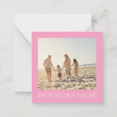 Carte De Correspondance Carré photo tropical Noël (Dos)