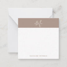Carré Warmth Beige Monogramme Script