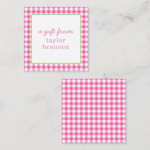 Carte De Correspondance Cartes-Cadeaux personnalisées Plaid Buffalo