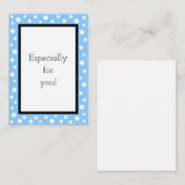 Carte De Correspondance Cartes-cadeaux pour petits points_Sky (Devant / Derrière)