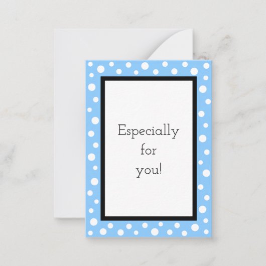Carte De Correspondance Cartes-cadeaux pour petits points_Sky (Devant)