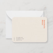 Carte de correspondance | Cartes de notes de papet (Devant)