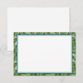 Carte De Correspondance Cartes-Plumes Peacock à note plate (Devant / Derrière)