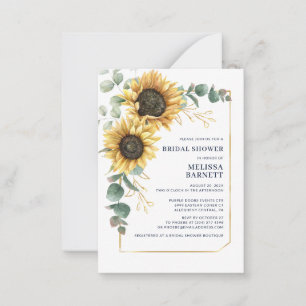 Carte De Correspondance Carton d'invitation de Fête de Mariage Floral Tour