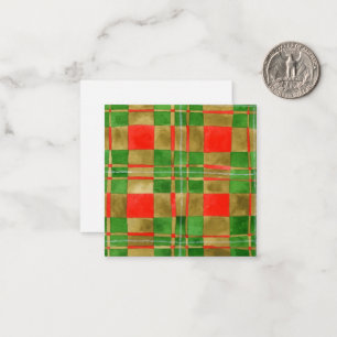 Carte De Correspondance CARTON MAC GREGOR TARTAN 2,5x2,5 à plat