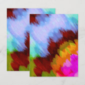 Carte De Correspondance Cascade aquarelle, nature 2 (Devant / Derrière)