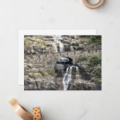 Carte De Correspondance Cascade du parc national Glacier (Devant/Arrière en situation)