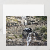 Carte De Correspondance Cascade du parc national Glacier (Devant / Derrière)