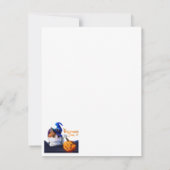 Carte De Correspondance Casquette de l'Assistant Chat et citrouille d'hall (Dos)