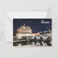 Castel Sant Angelo la nuit à Rome