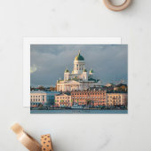 Carte De Correspondance Cathédrale d'Helsinki, Finlande (Devant/Arrière en situation)