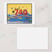 Carte De Correspondance CBC Radio 740 - 1980 promo graphique (Devant / Derrière)