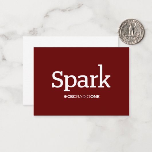 Carte De Correspondance CBC Spark (Devant/Arrière en situation)
