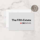 Carte De Correspondance CBC The Fifth Estate (Devant/Arrière en situation)