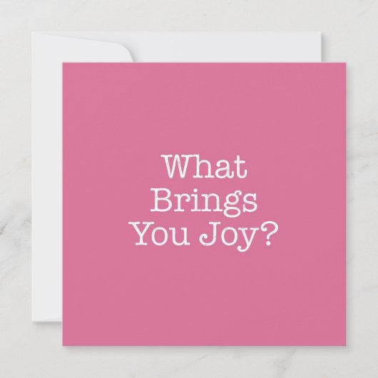 Carte De Correspondance Ce qui vous amène Joy Note Card (Devant)