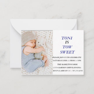 CARTE DE CORRESPONDANCE CÉLÉBRER DEUX ANS AVEC TONI