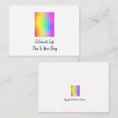 Carte De Correspondance Célébrez La Vie C'Est Votre Jour (Devant / Derrière)