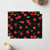 Carte De Correspondance Cerise 2 (Devant/Arrière en situation)