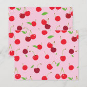 Carte De Correspondance Cerise 3 (Devant / Derrière)