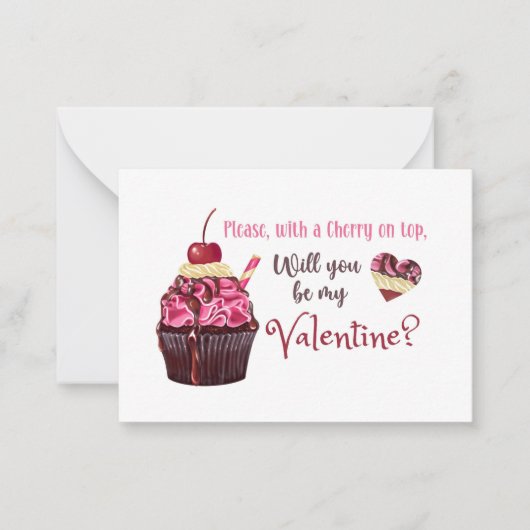 Carte De Correspondance Cerise sur le dessus (Devant)