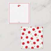 Carte De Correspondance Cerises d'aquarelle (Devant / Derrière)