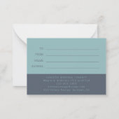 Carte De Correspondance Certificat cadeau de massothérapeute avec envelopp (Dos)