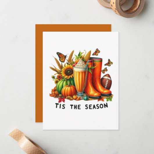 Carte De Correspondance C'est la saison (Devant/Arrière en situation)