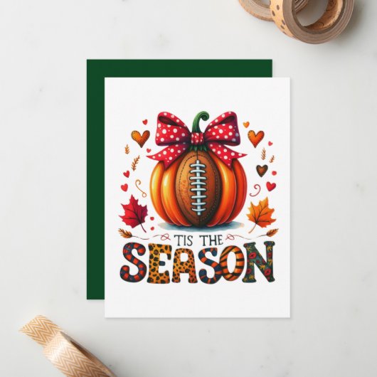 Carte De Correspondance C'est la saison (Devant/Arrière en situation)