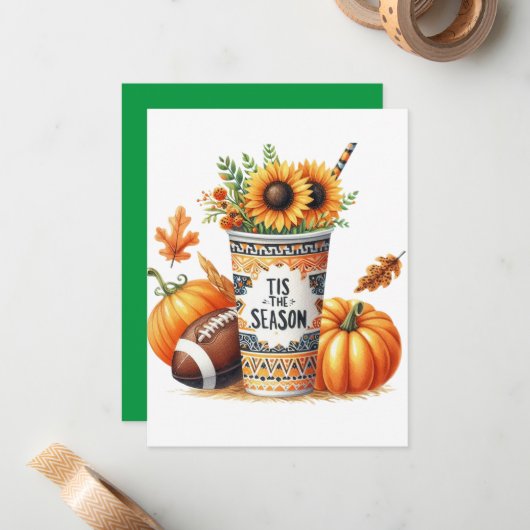 Carte De Correspondance C'est la saison (Devant/Arrière en situation)