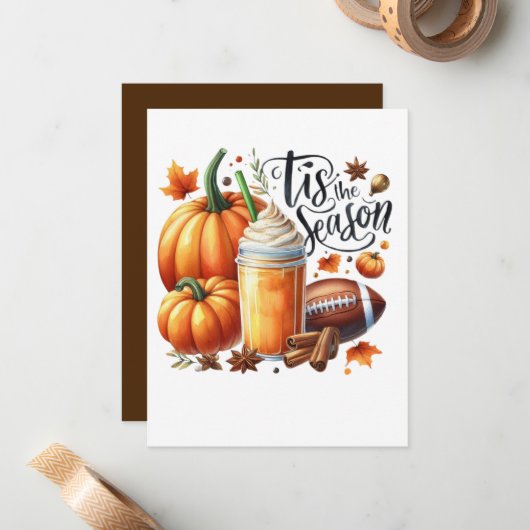 Carte De Correspondance C'est la saison (Devant/Arrière en situation)