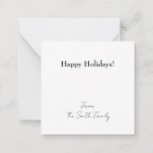 Carte De Correspondance C'est la saison des Fêtes pour être joyeux (Dos)