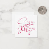 Carte De Correspondance C'est la saison des Fêtes pour être joyeux (Devant/Arrière en situation)