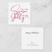 Carte De Correspondance C'est la saison des Fêtes pour être joyeux (Devant / Derrière)