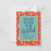 Carte De Correspondance 'C'Est La Saison D'Être Gratuit Noël D'Entreprise (Devant)