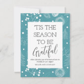 Carte De Correspondance 'C'Est La Saison D'Être Gratuit Noël D'Entreprise (Devant)