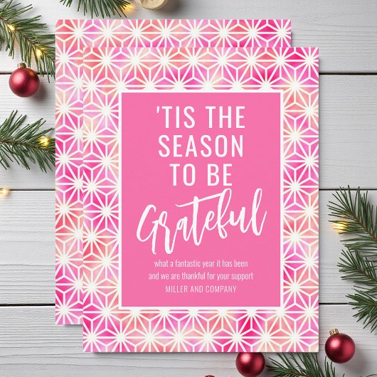 Carte De Correspondance 'C'Est La Saison D'Être Gratuit Noël D'Entreprise